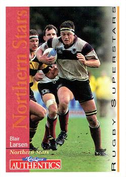 1995 Card Crazy Authentics Rugby Union NPC Superstars #5 Blair Larsen Front